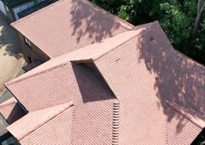 claygate roofing and guttering ariel shot of roof