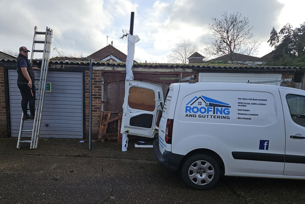 new gutter installation by Roofing and Guttering